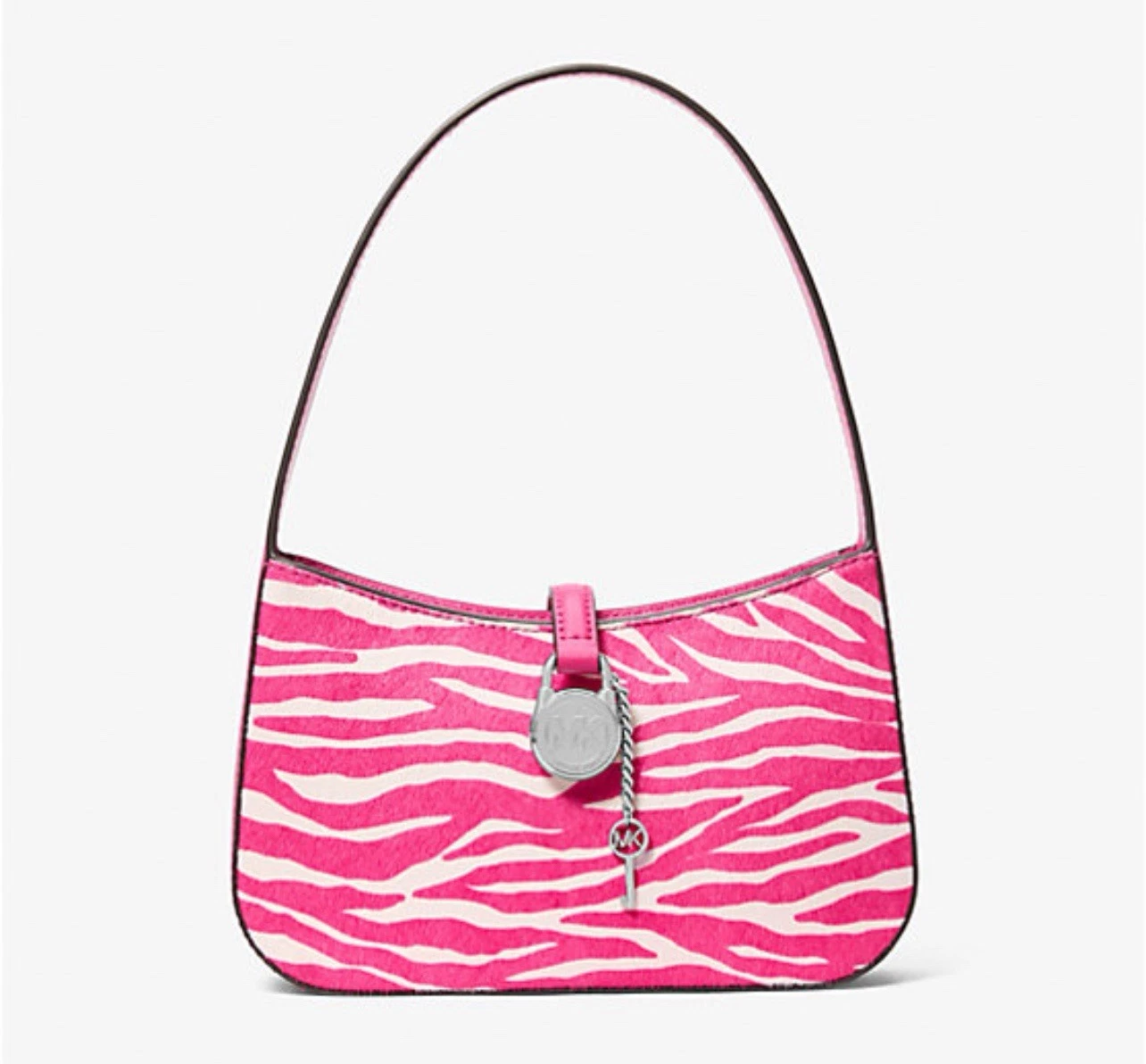 Lyra Small Zebra Print Calf Hair Pochette
